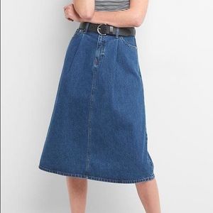 Gap High-rise A-line denim skirt Size 25
